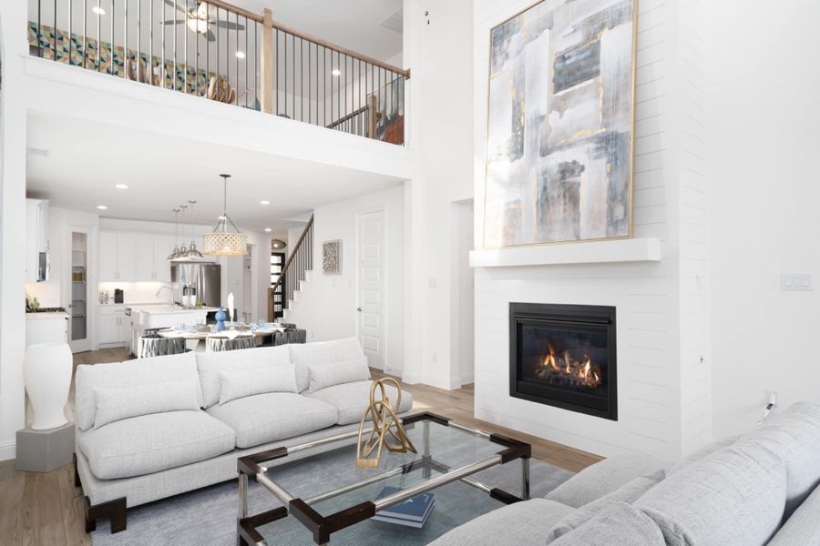 Furnished interior view inside a new home in Reunion, Rhome (Image 6).