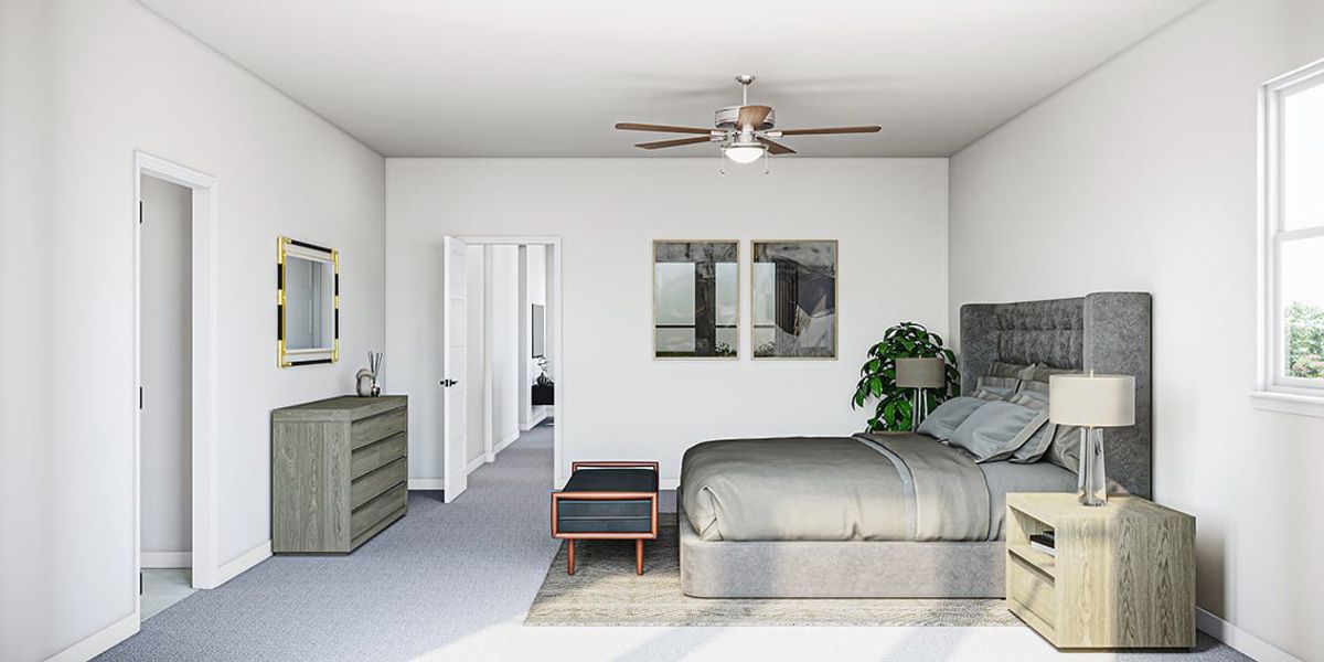 Furnished interior view inside a new home in Arbor Collection at Heritage, Dripping Springs (Image 16).