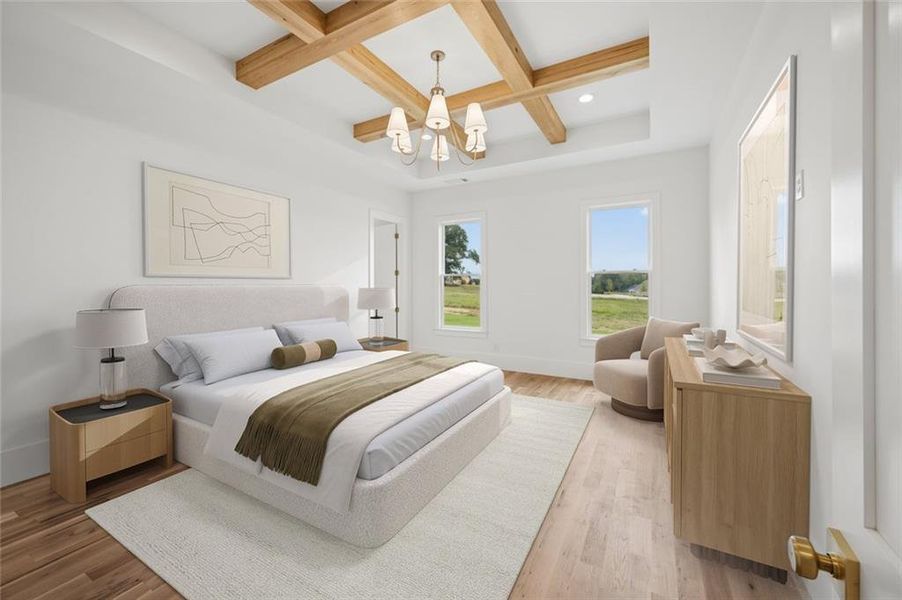 Furnished interior view inside a new home in , Bogart (Image 9).