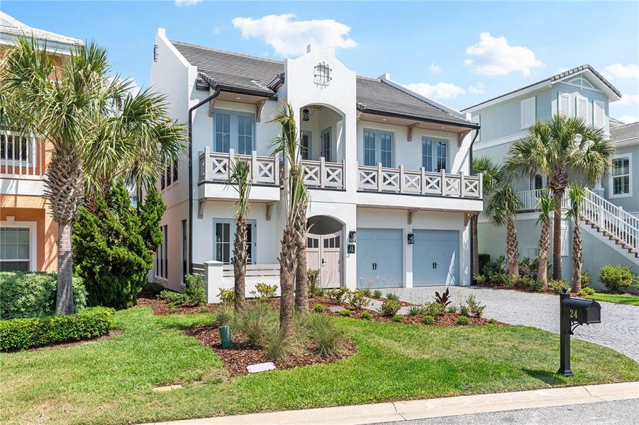 Front exterior of a new home in , Palm Coast, FL, highlighting curb appeal (Image 25).