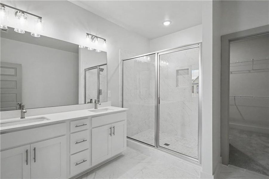 Furnished interior view inside a new home in , Norcross (Image 9).