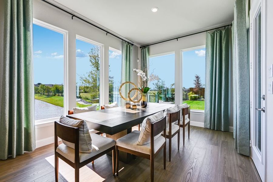 Furnished interior view inside a new home in South Oak, Lakewood Village (Image 8).
