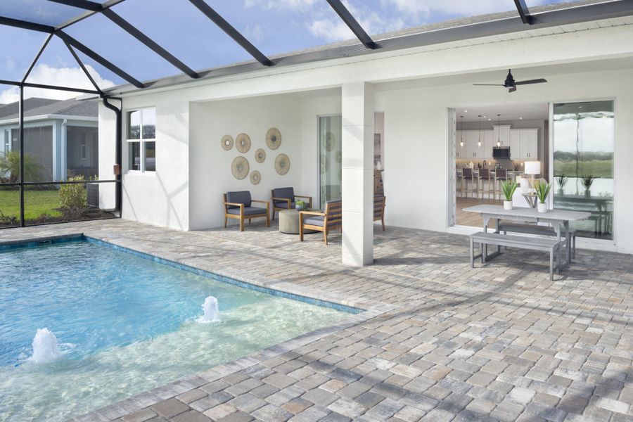 Representative exterior details of a home built from the Isle Royal by Mattamy Homes in Pasadena Ridge, Zephyrhills (Image 3). Representative exterior details of a home built from the Isle Royal by Mattamy Homes in Pasadena Ridge, Zephyrhills (Image 3).