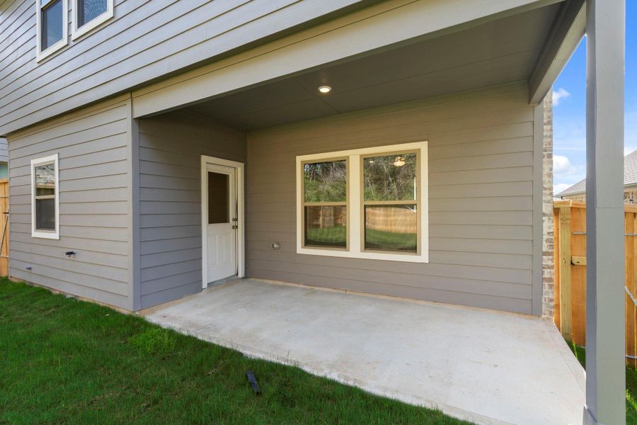 Exterior details and patio area of a home in Westridge Cove, Panorama Village (Image 3). Exterior details and patio area of a home in Westridge Cove, Panorama Village (Image 3).