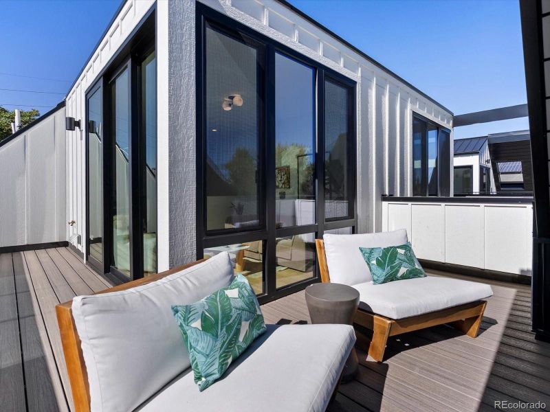 Exterior details and patio area of a home in , Denver (Image 31).