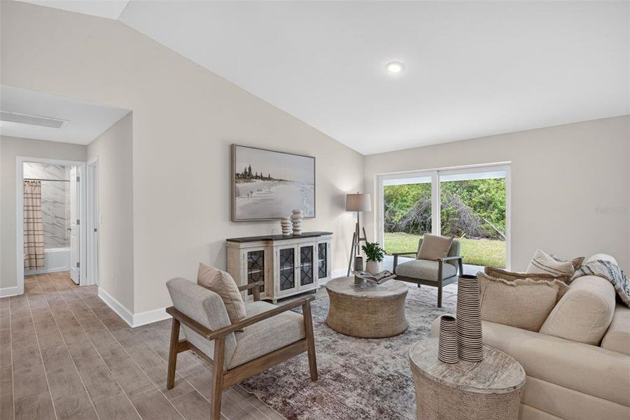 Furnished interior view inside a new home in , Port Charlotte (Image 10). Furnished interior view inside a new home in , Port Charlotte (Image 10).