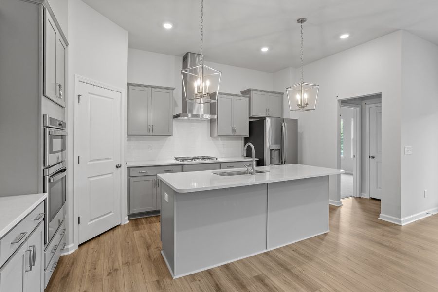 Furnished interior view inside a new home in Ovation at Sweetbrier, Durham (Image 9).