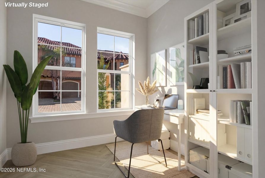 Furnished interior view inside a new home in , Jacksonville (Image 38).