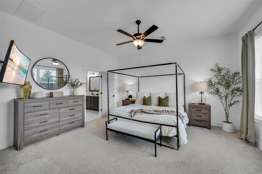 Furnished interior view inside a new home in , Cypress (Image 17).