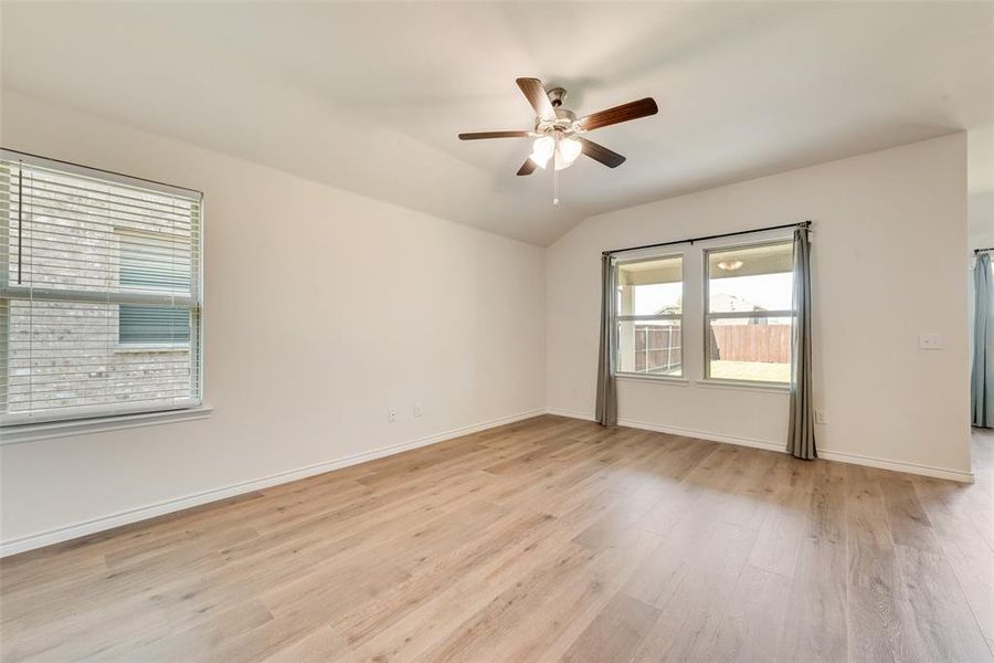 Washroom with baseboards and washer and clothes dryer Washroom with baseboards and washer and clothes dryer