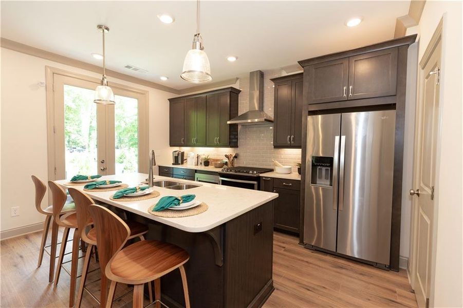 Furnished interior view inside a new home in Waterhaven Single Family, Cumming (Image 23).