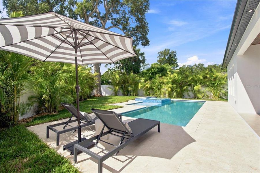 Exterior details and patio area of a home in , Tampa (Image 34).