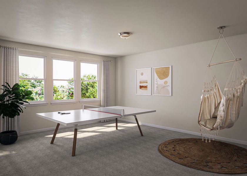 Furnished interior view inside a new home in Flora, Hutto (Image 11).