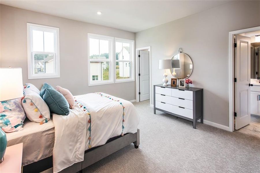 Furnished interior view inside a new home in Hopewell Reserve, Cumming (Image 9). Furnished interior view inside a new home in Hopewell Reserve, Cumming (Image 9).