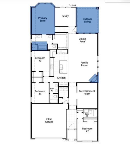 2D floor plan layout of this home in Goodland, Venus, TX (Image 4).