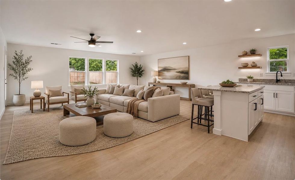 Furnished interior view inside a new home in , Terrell (Image 3). Furnished interior view inside a new home in , Terrell (Image 3).