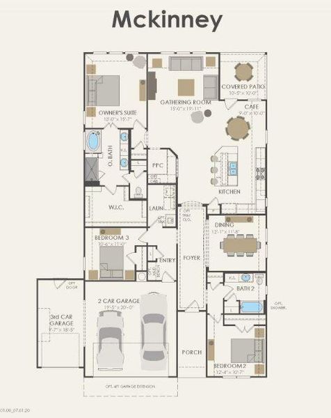 Pulte Homes, McKinney floor plan