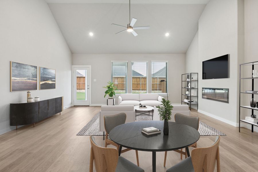 Representative furnished interior of a home built from the Stanley II | Ventana by Trophy Signature Homes in Ventana, Fort Worth (Image 11).