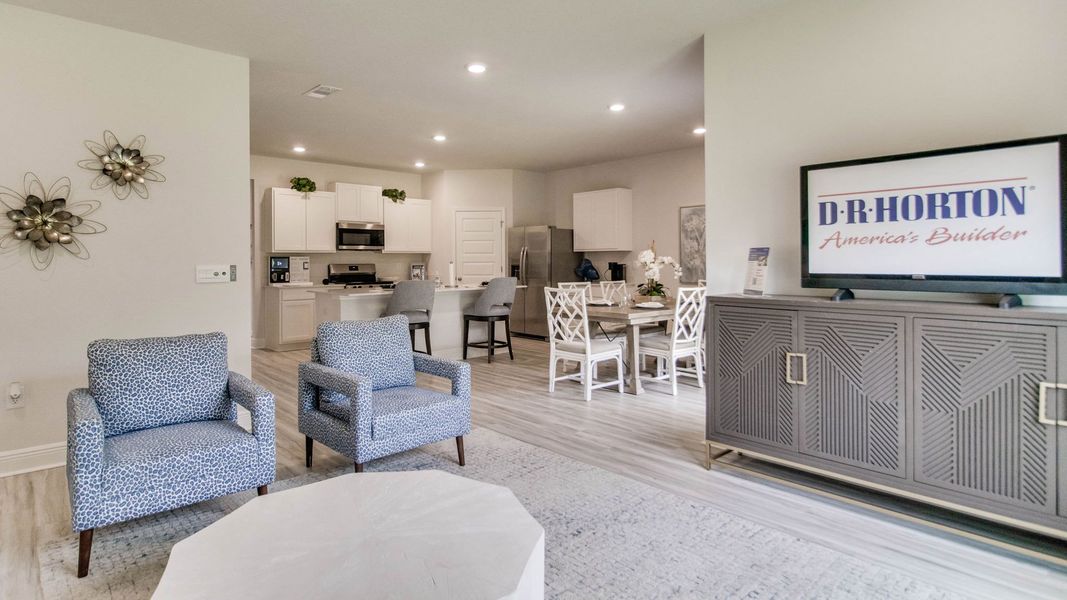 Furnished interior view inside a new home in Ashton Park Phase III, Freeport (Image 12).