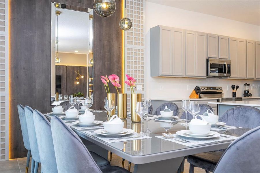 Furnished interior view inside a new home in , Orlando (Image 18).