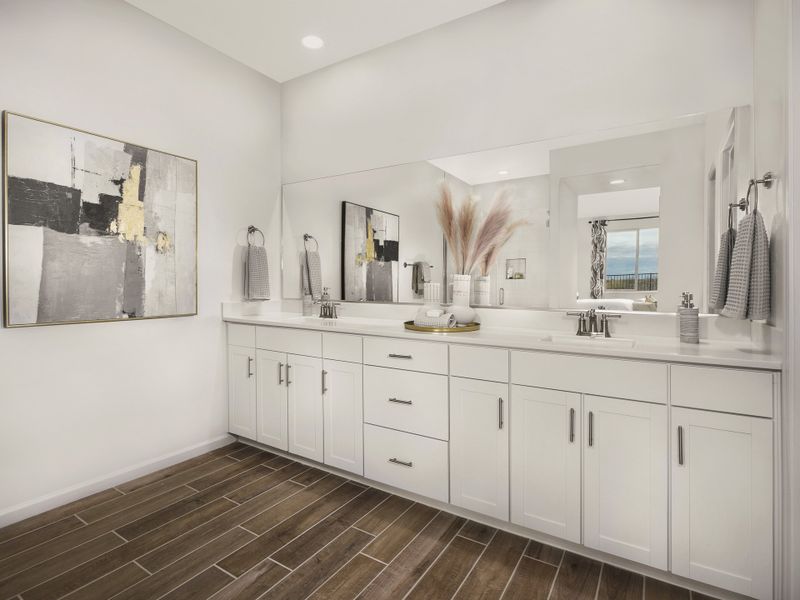 Furnished interior view inside a new home in Arbor at Madera Highlands II, Sahuarita (Image 6).