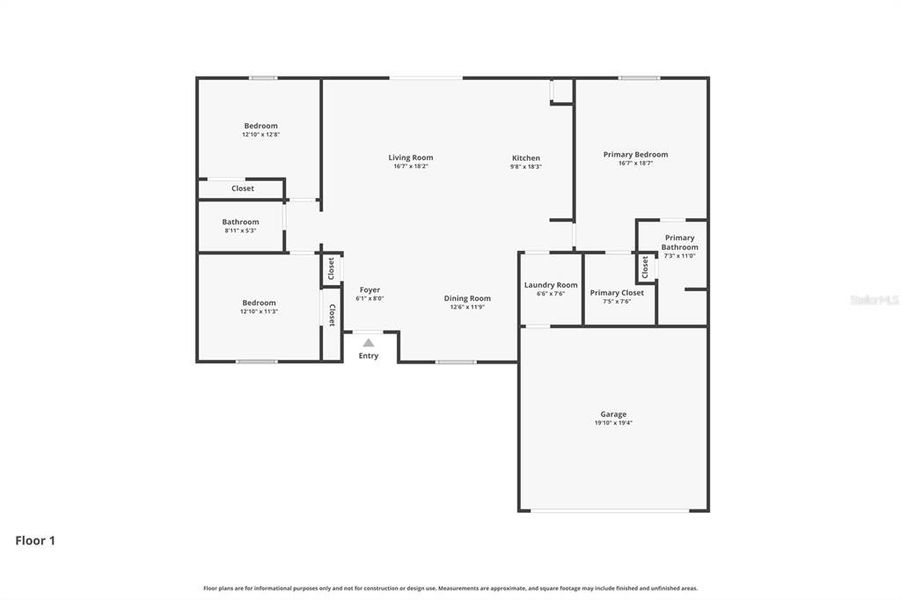 2D floor plan layout of this home in , Deland, FL (Image 5).