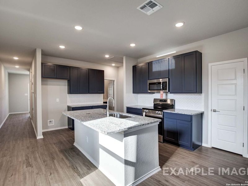 Furnished interior view inside a new home in Agave, San Antonio (Image 4).