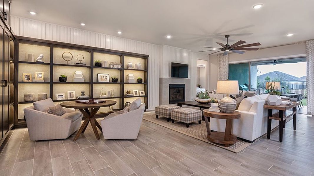 Representative furnished interior of a home built from the Calabash by Taylor Morrison in Easton Park 60s, Austin (Image 7).