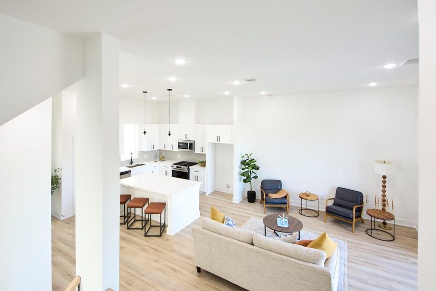 Furnished interior view inside a new home in , Houston (Image 10).