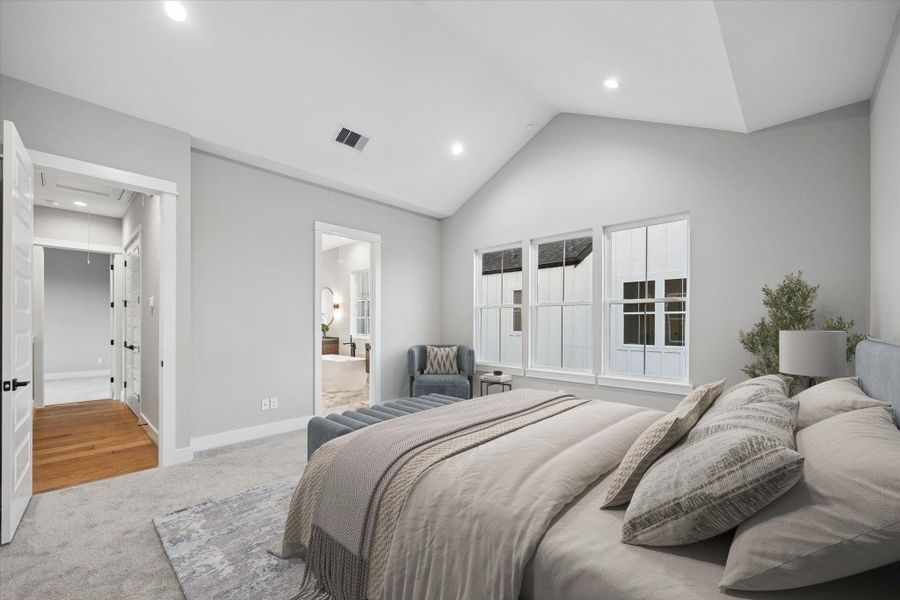 Furnished interior view inside a new home in , Houston (Image 29).