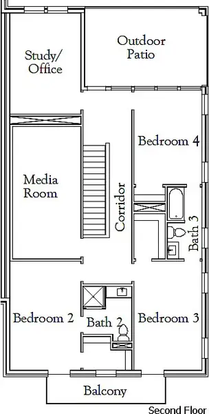 2D floor plan layout for the The All-Star by Coventry Homes in Townhomes at Ballpark, Arlington, TX (Image 4). 2D floor plan layout for the The All-Star by Coventry Homes in Townhomes at Ballpark, Arlington, TX (Image 4).