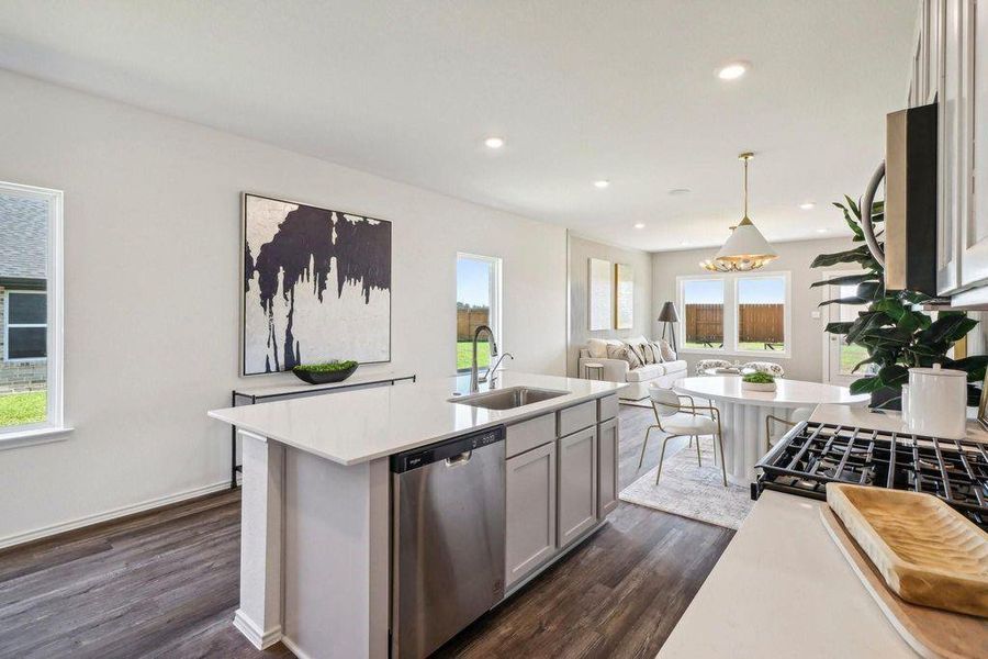 Furnished interior view inside a new home in Sunterra, Katy (Image 5).