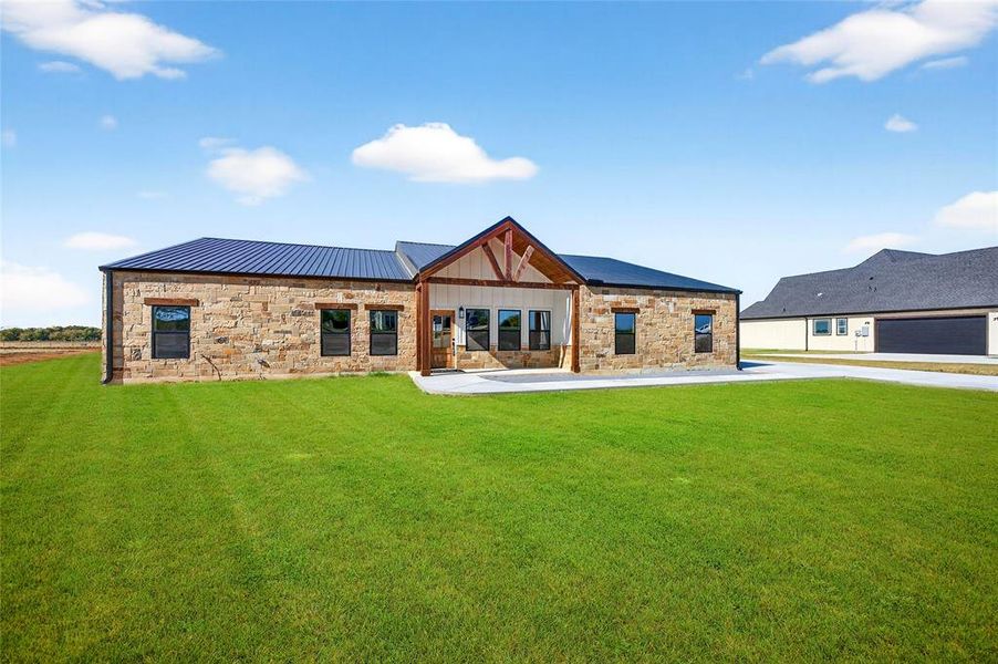 Front exterior of a new home in , Whitewright, TX, highlighting curb appeal (Image 1). Front exterior of a new home in , Whitewright, TX, highlighting curb appeal (Image 1).