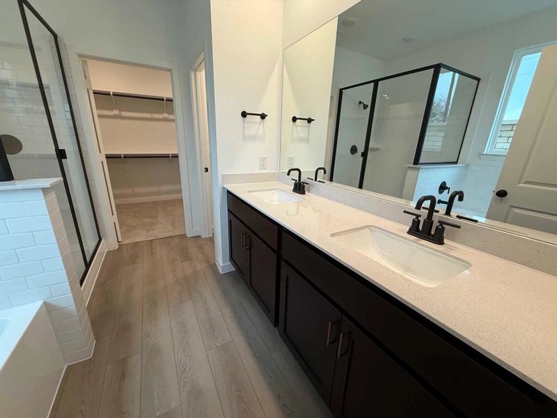 Primary Bathroom Construction Progress featuring the Oxford Collection Primary Bathroom Construction Progress featuring the Oxford Collection