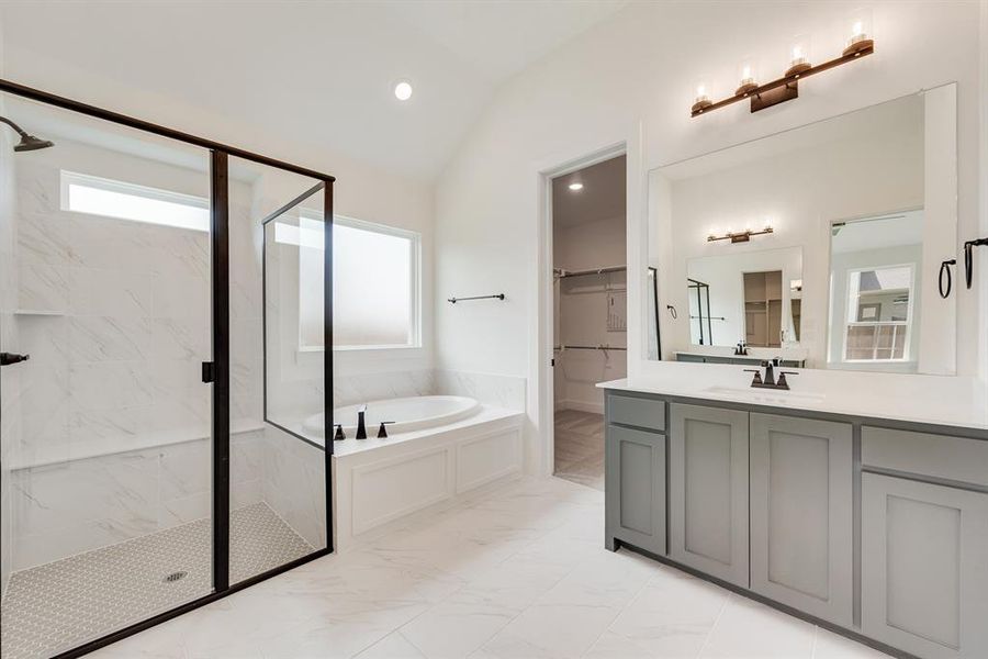 Furnished interior view inside a new home in Estates at Rockhill, Frisco (Image 9).