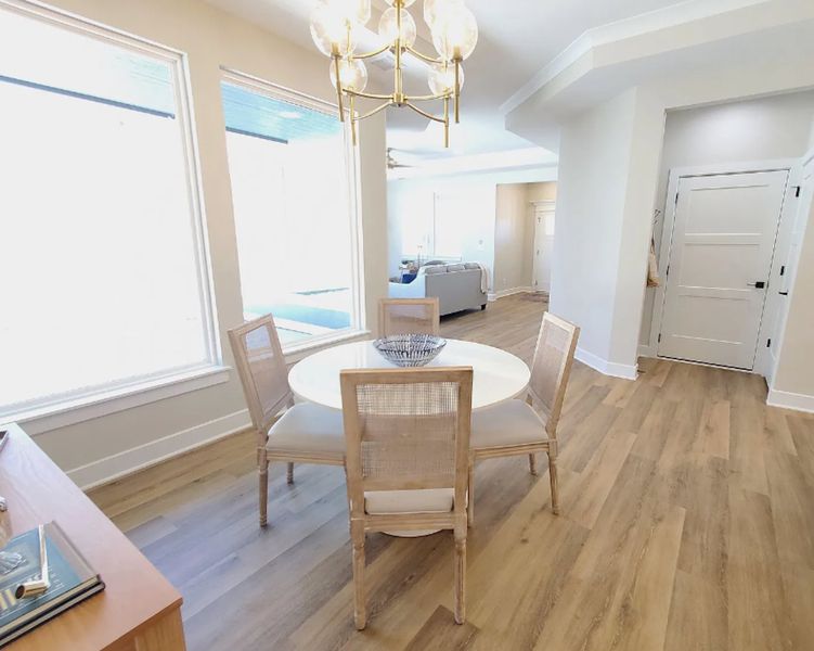Furnished interior view inside a new home in The Courtyards at Cornerstone, Andover (Image 6). Furnished interior view inside a new home in The Courtyards at Cornerstone, Andover (Image 6).