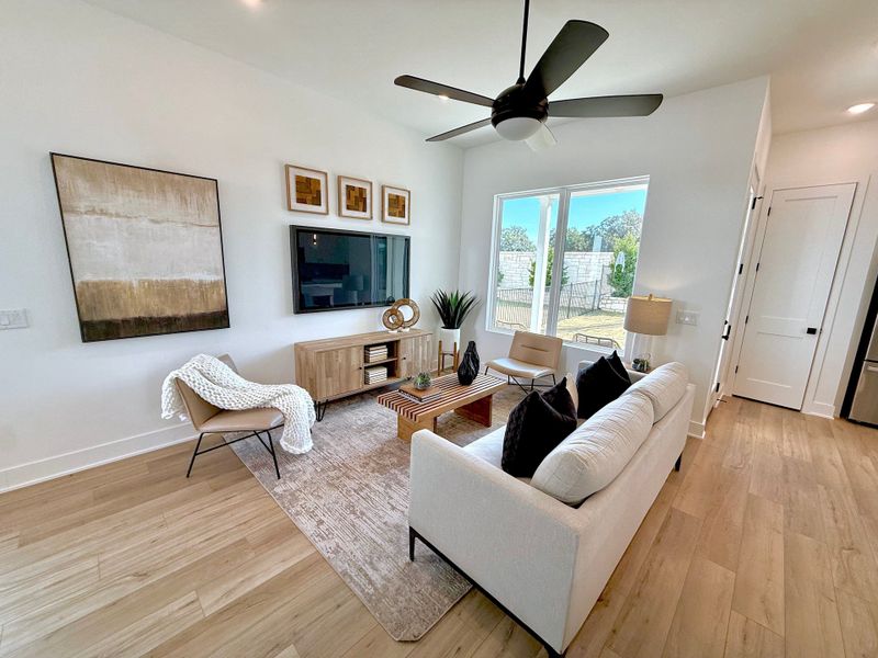 Furnished interior view inside a new home in Novel, Austin (Image 16).