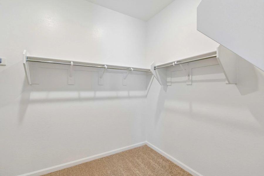 Primary walk in closet