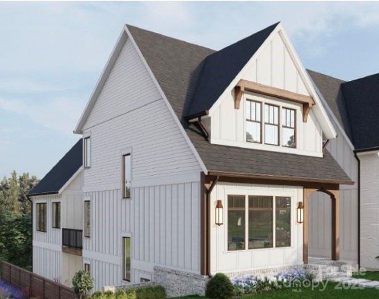Front exterior of a new home in , Davidson, NC, highlighting curb appeal (Image 2). Front exterior of a new home in , Davidson, NC, highlighting curb appeal (Image 2).