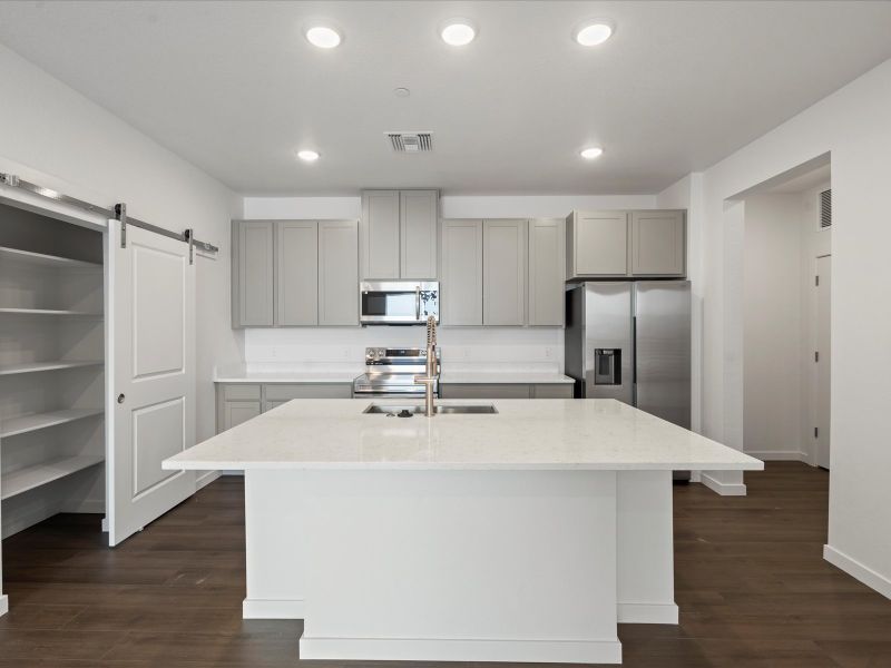 Furnished interior view inside a new home in Gateway Commons, Denver (Image 7).