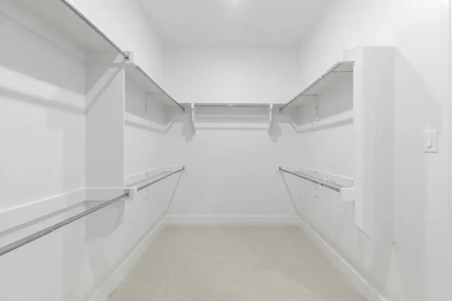 Representative Primary Closet - some options shown Representative Primary Closet - some options shown