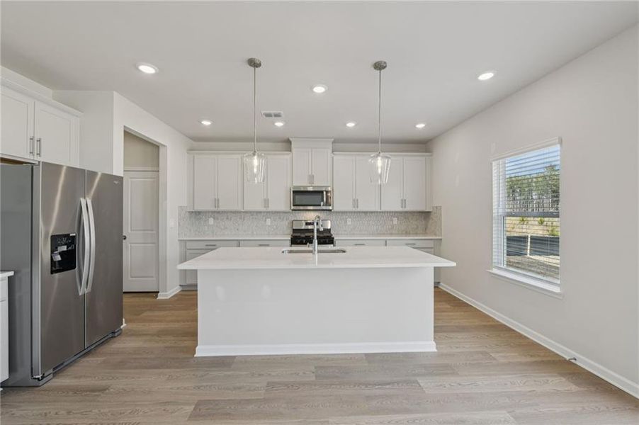 Furnished interior view inside a new home in Parkside at Grayson, Grayson (Image 28).