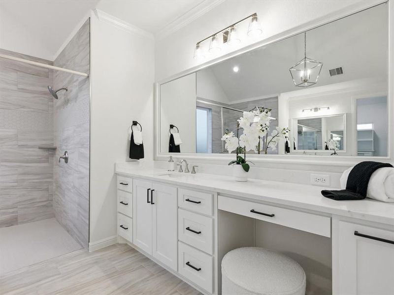 Furnished interior view inside a new home in , Azle (Image 16).