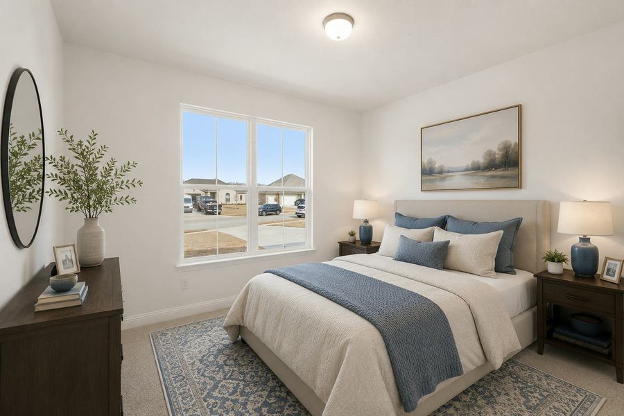 Representative furnished interior of a home built from the Cherry by Kindred Homes in Westside Preserve, Midlothian (Image 6).