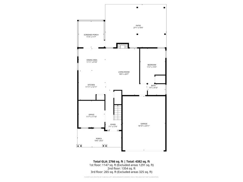 2D floor plan layout of this home in Dogwood Grove, Statesville, NC (Image 5).