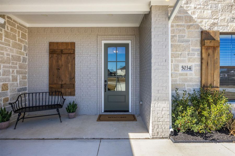 Exterior details and patio area of a home in , Bryan (Image 3).