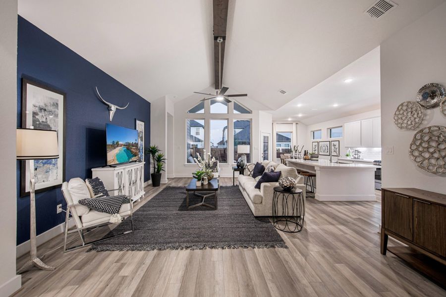 Furnished interior view inside a new home in Stillwater Ranch, San Antonio (Image 13).
