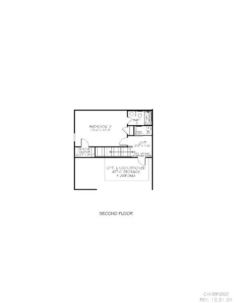 2D floor plan layout of this home in The Courtyards at Oak Grove, Durham, NC (Image 6).