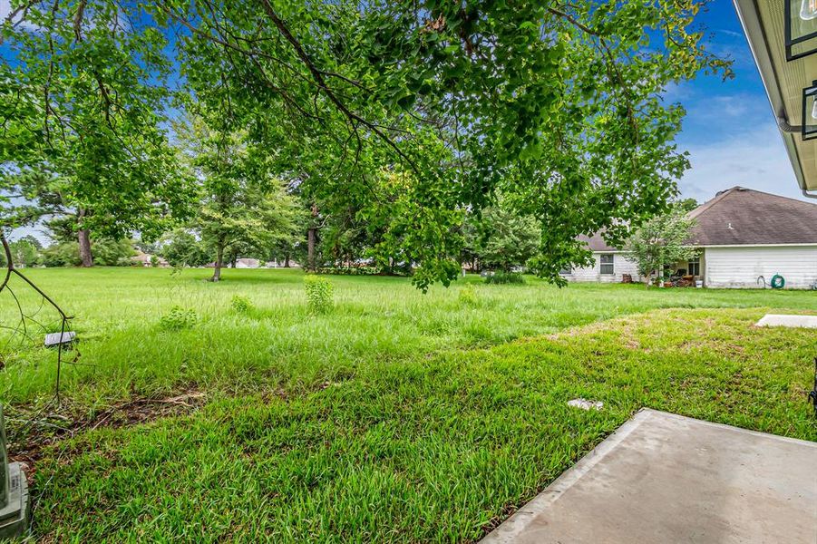 Home backs up to a green belt for a beautiful view of nature.