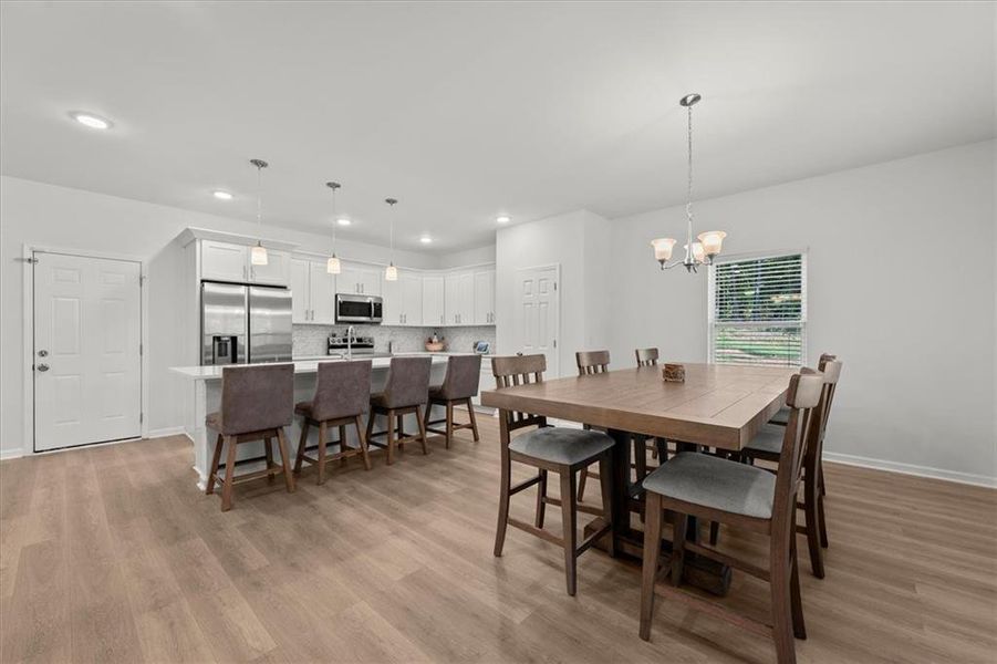 Furnished interior view inside a new home in , Hampton (Image 4).